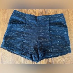 Loft Women’s Black Tweed Woven Dress Shorts Sz 6